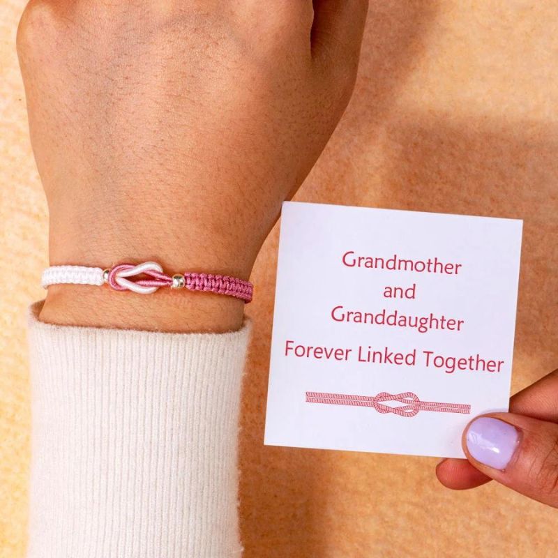 To My Granddaughter - Handmade Braided Bracelet'