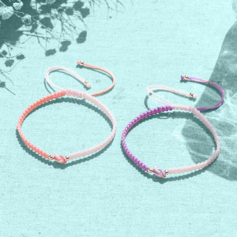 To My Granddaughter - Handmade Braided Bracelet'