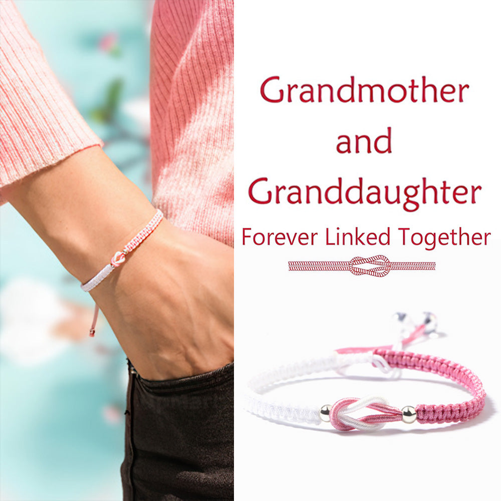 To My Granddaughter - Handmade Braided Bracelet'