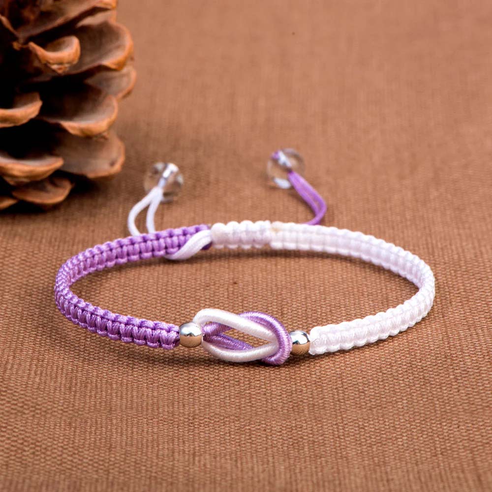 To My Granddaughter - Handmade Braided Bracelet'