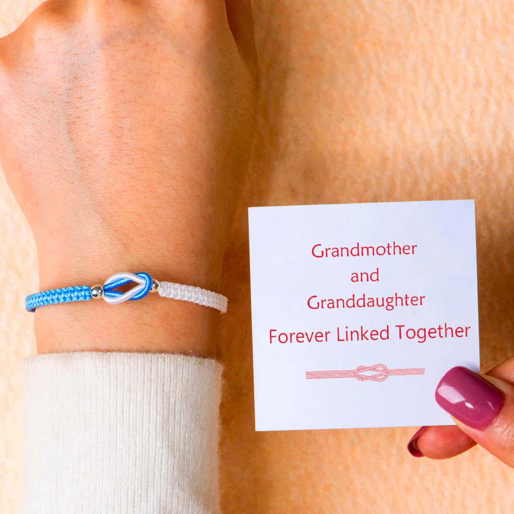 To My Granddaughter - Handmade Braided Bracelet'