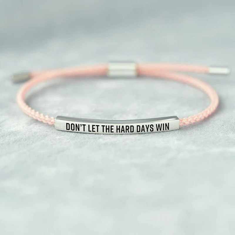 Handcrafted Woven Inspirational Tube Bracelet