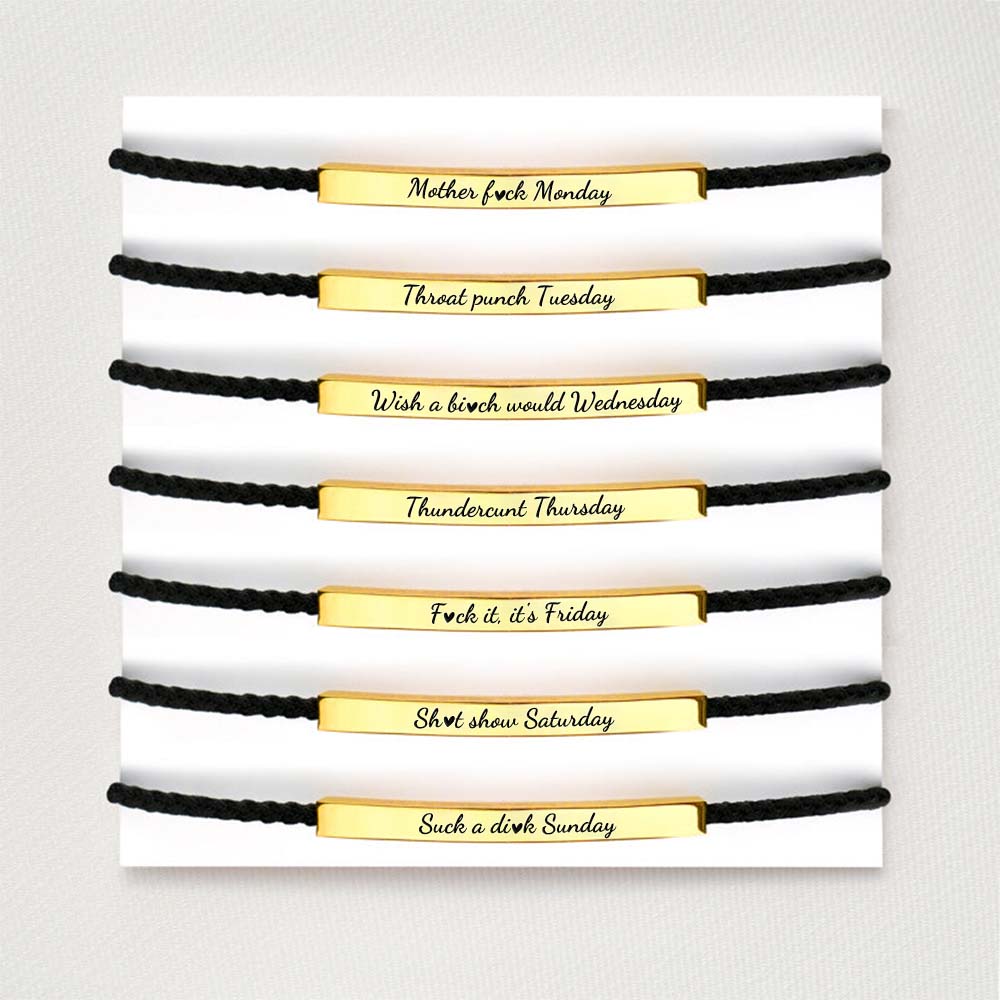 Sarcastic Souls Work Mood Tube Bracelets