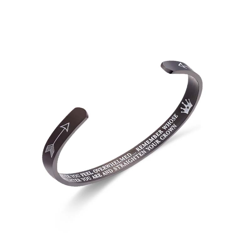 To My Daughter - You Are and Straighten Your Crown Bracelet