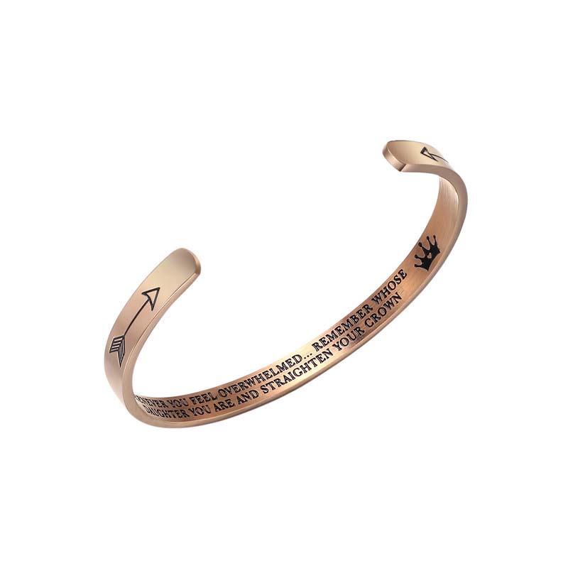 To My Daughter - You Are and Straighten Your Crown Bracelet