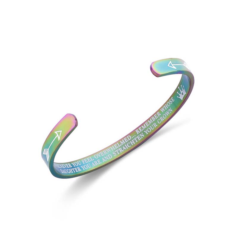 To My Daughter - You Are and Straighten Your Crown Bracelet