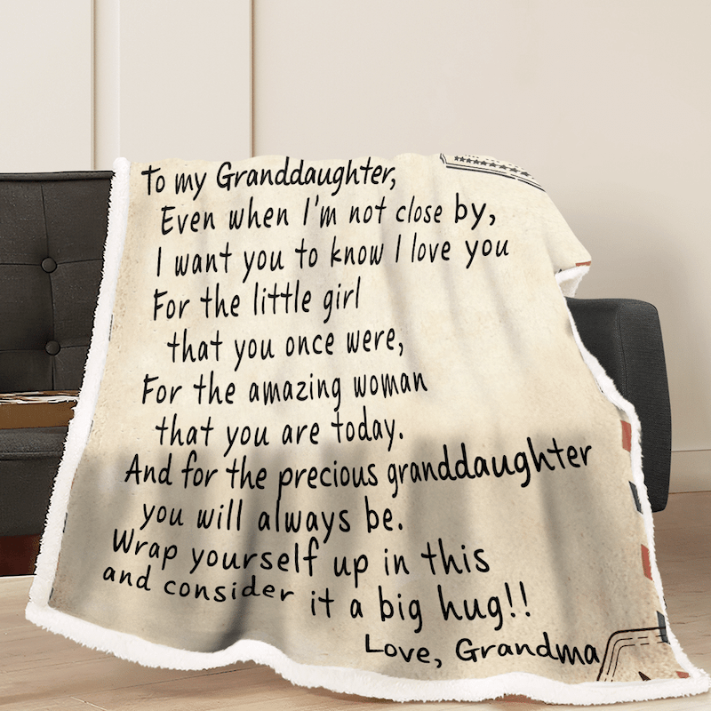 To My Granddaughter - From Grandma - I Want You To Know G016 - Premium Blanket