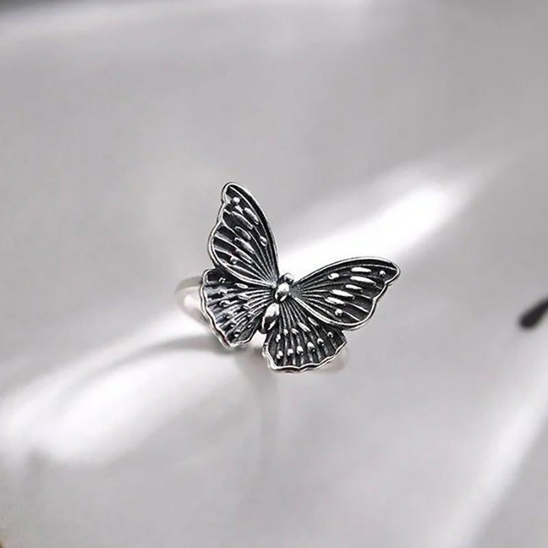 'Sterling Silver Vintage Butterfly Ring'