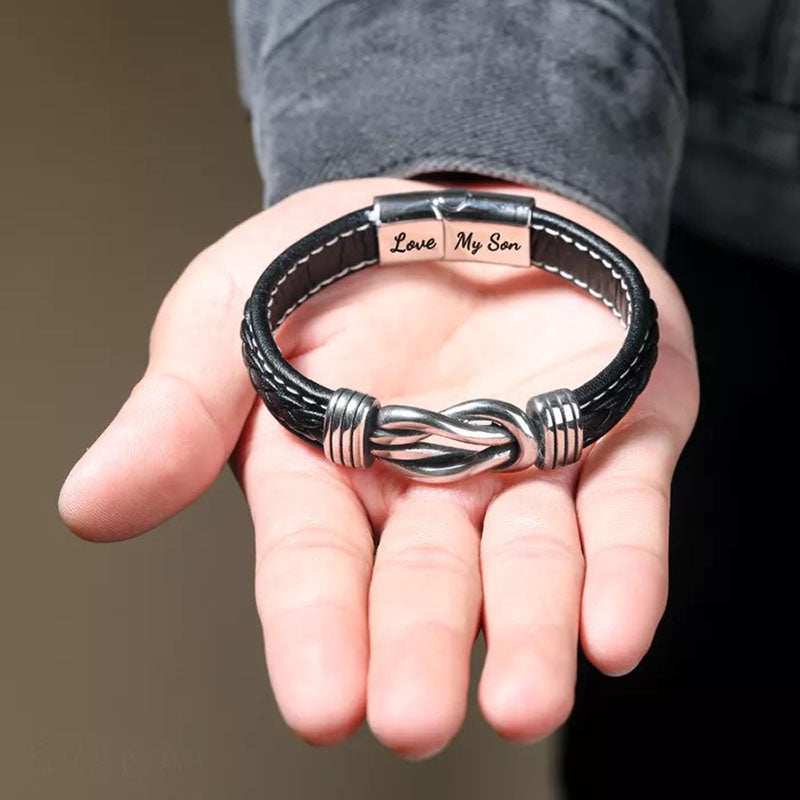 Forever Linked Together Braided Leather Bracelet?