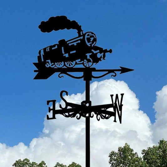 Train Engine Stainless Steel Weathervane MW088