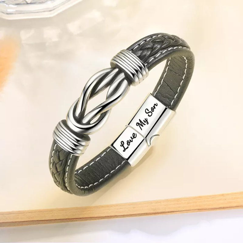 Forever Linked Together Braided Leather Bracelet?