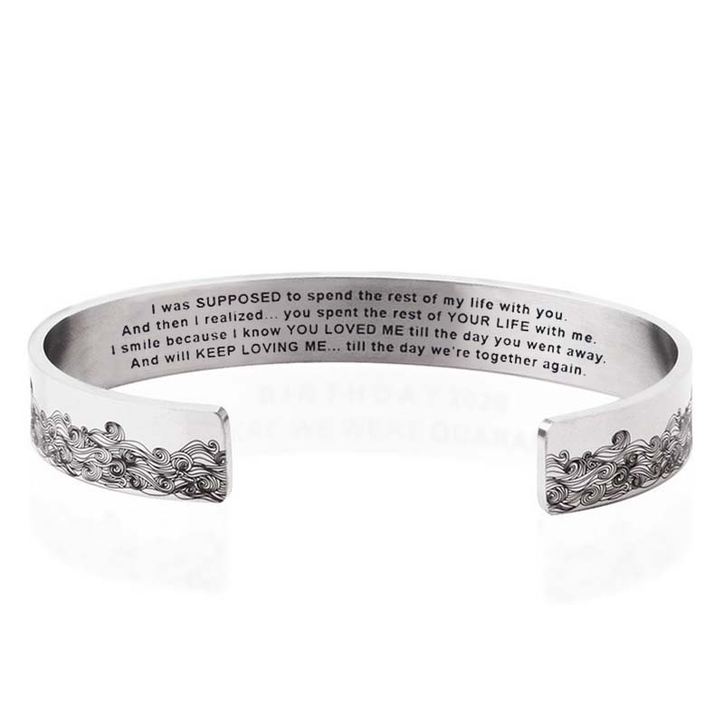 To My Husband in Heaven Memorial Bracelet