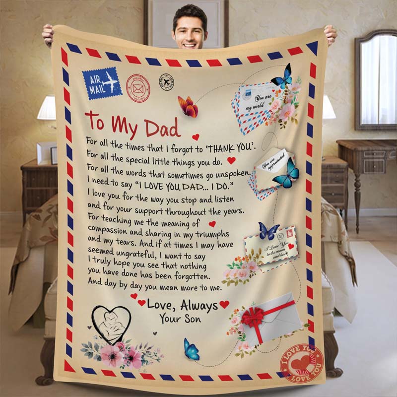 To My Dad - From Son  - A721 - Premium Blanket