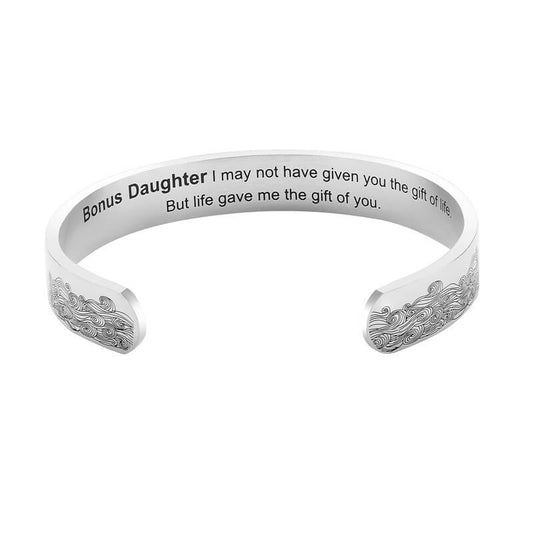 To My Bonus Daughter ¡°Life Gave Me the Gift of You¡± Bracelet