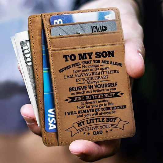 Dad To Son - Just Do Your Best - Card Wallet