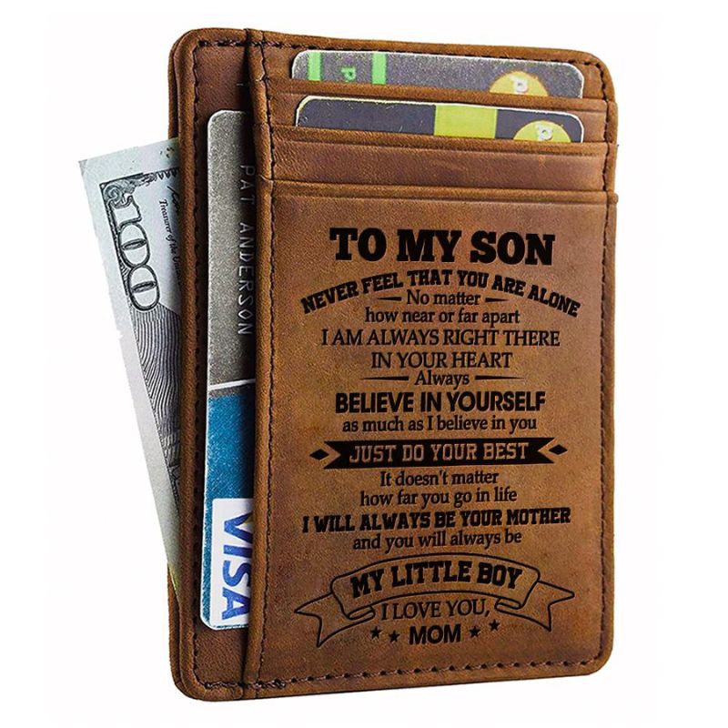 Mom To Son - Just Do Your Best - Card Wallet