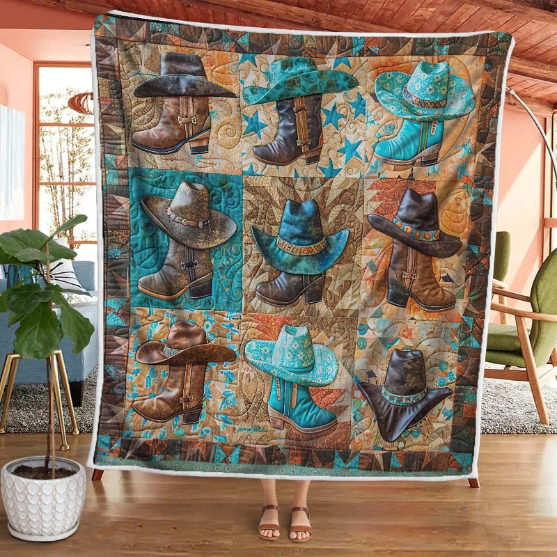 Cowboy Blanket - D258 - Premium Blanket