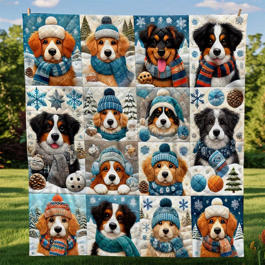 Winter Dog Blanket - D273 - Premium Blanket