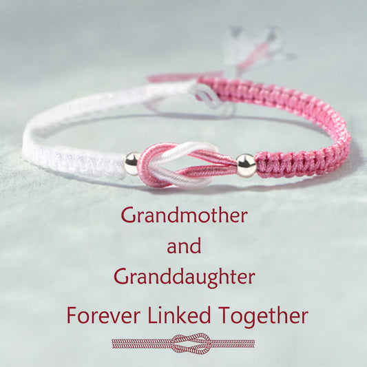 To My Granddaughter - Handmade Braided Bracelet'