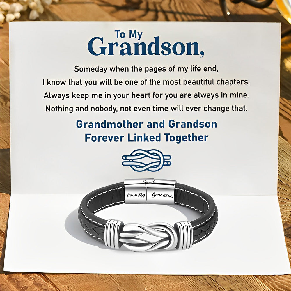 Forever Linked Together Braided Leather Bracelet?