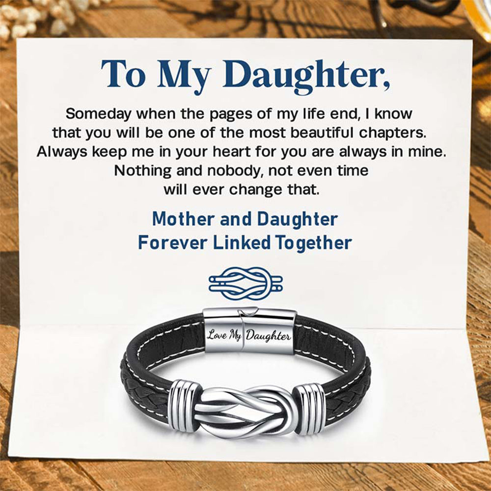 Forever Linked Together Braided Leather Bracelet?