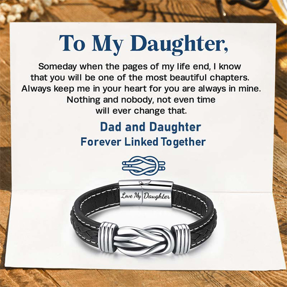 Forever Linked Together Braided Leather Bracelet?