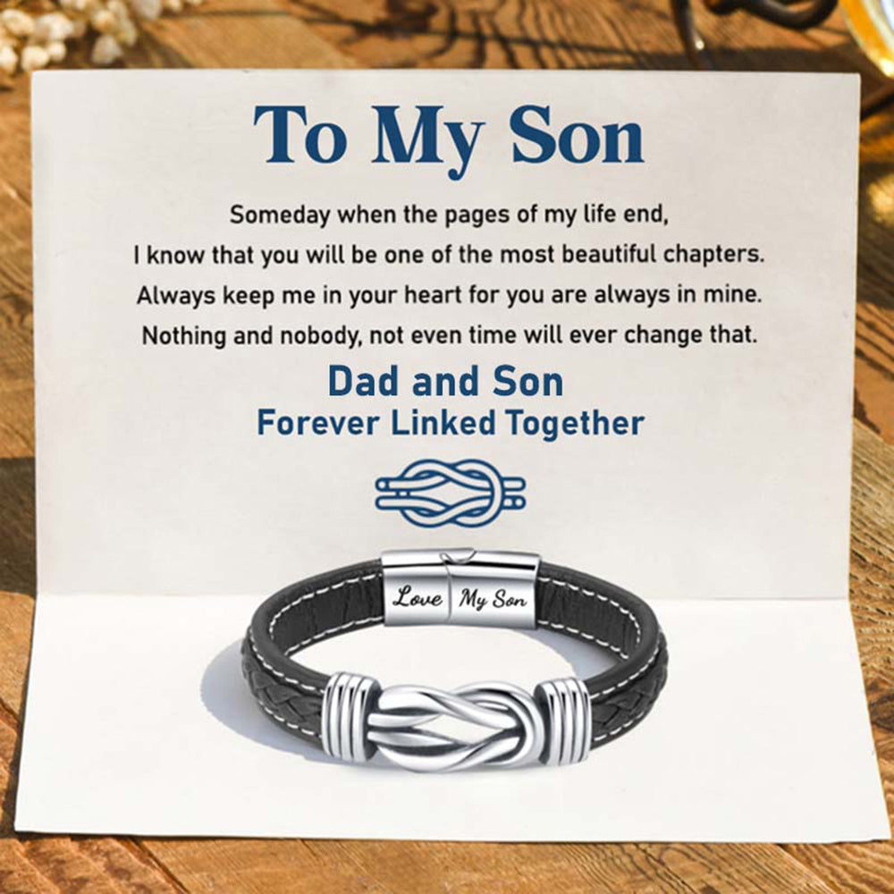 Forever Linked Together Braided Leather Bracelet?