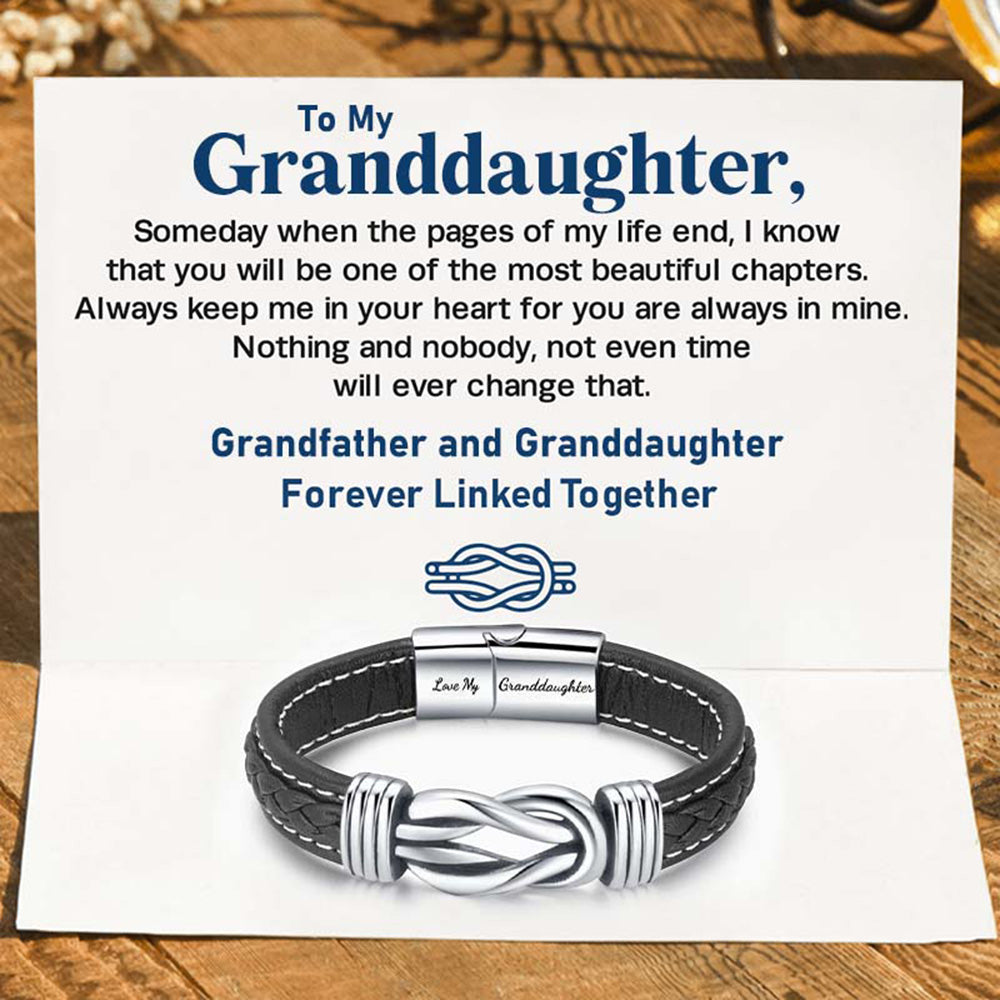 Forever Linked Together Braided Leather Bracelet?