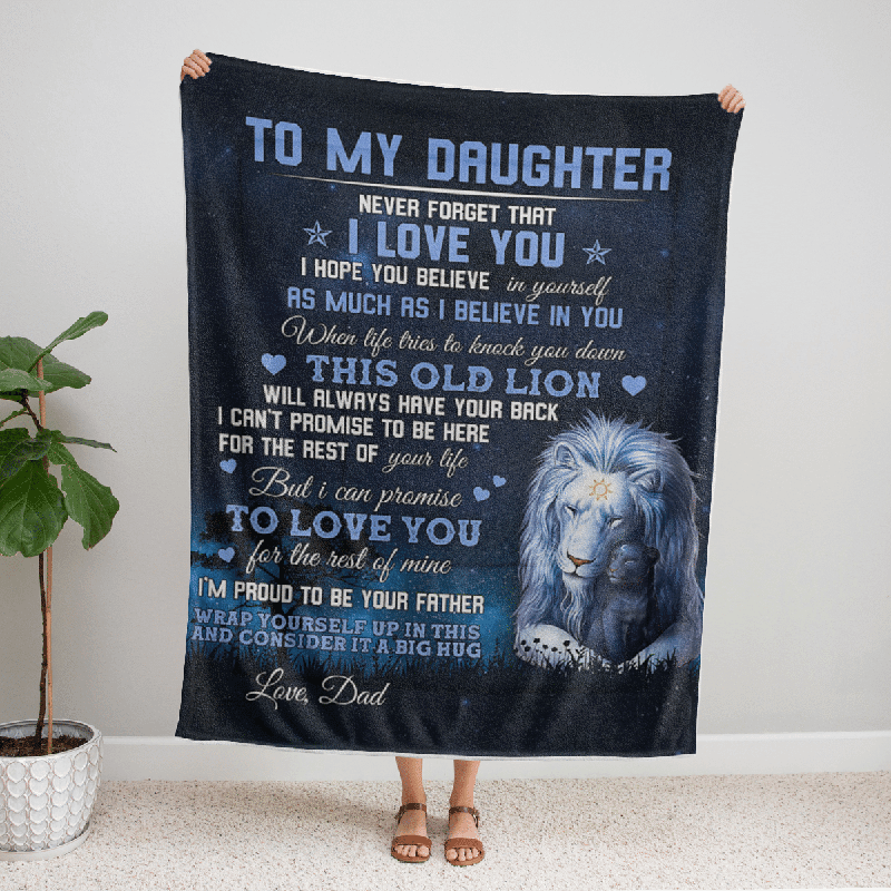 To My Daughter - From Dad - I'm Proud To Be Your Father F008 - Premium Blanket