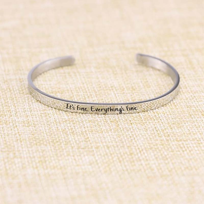 Sarcastic Souls Work Mood Engraved Bracelets