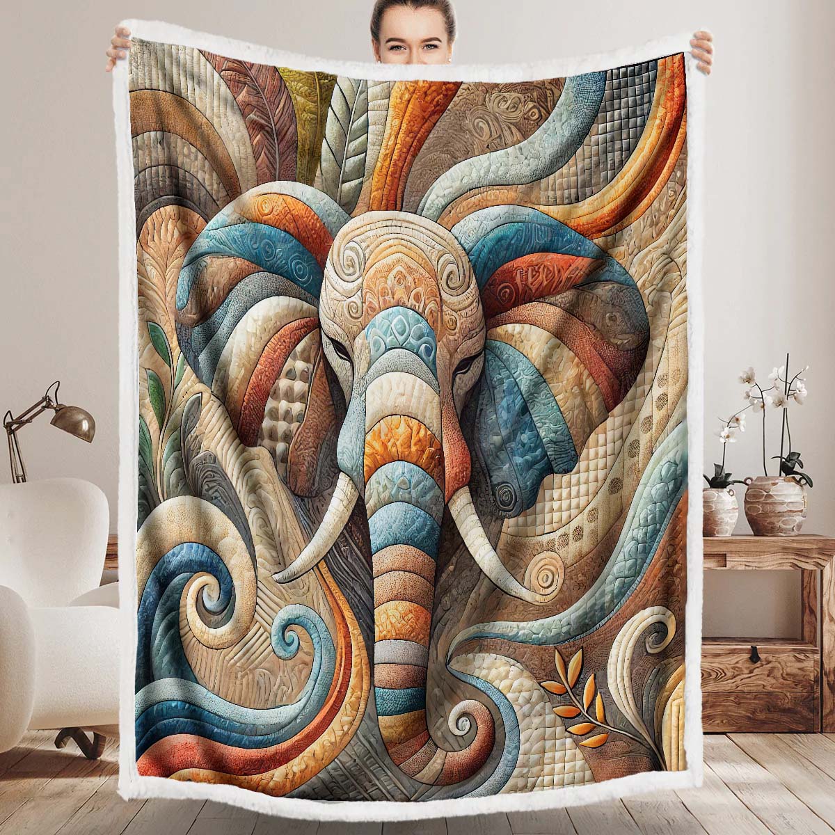 Elephant Blanket - H202 - Premium Blanket