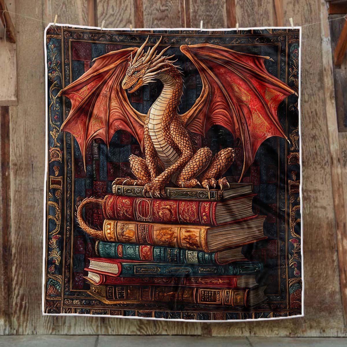 Wisdom Dragon Blanket - H211 - Premium Blanket