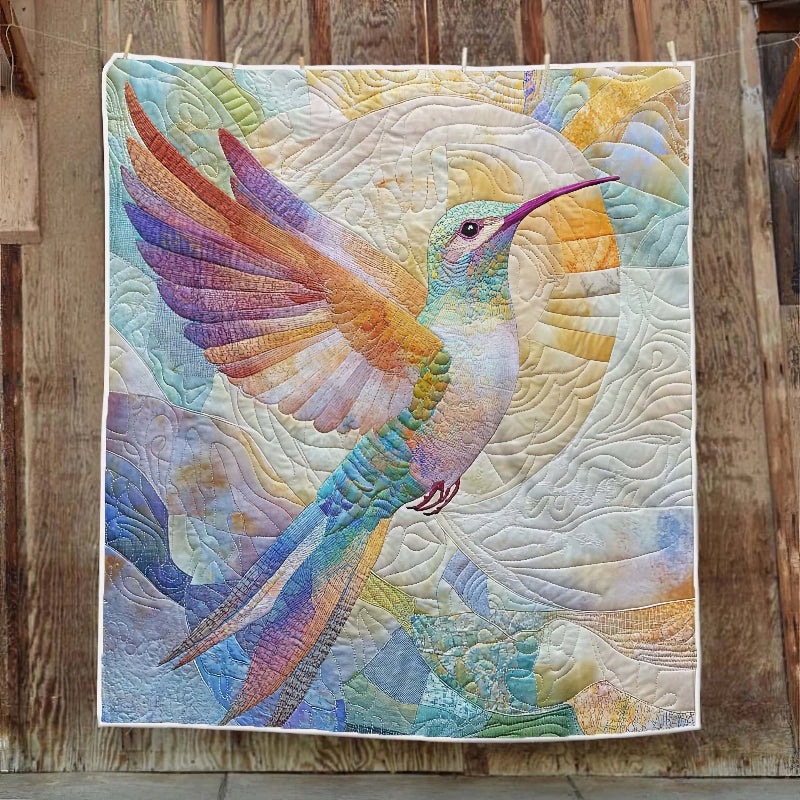 Colorful Hummingbird Blanket - H241 - Premium Blanket