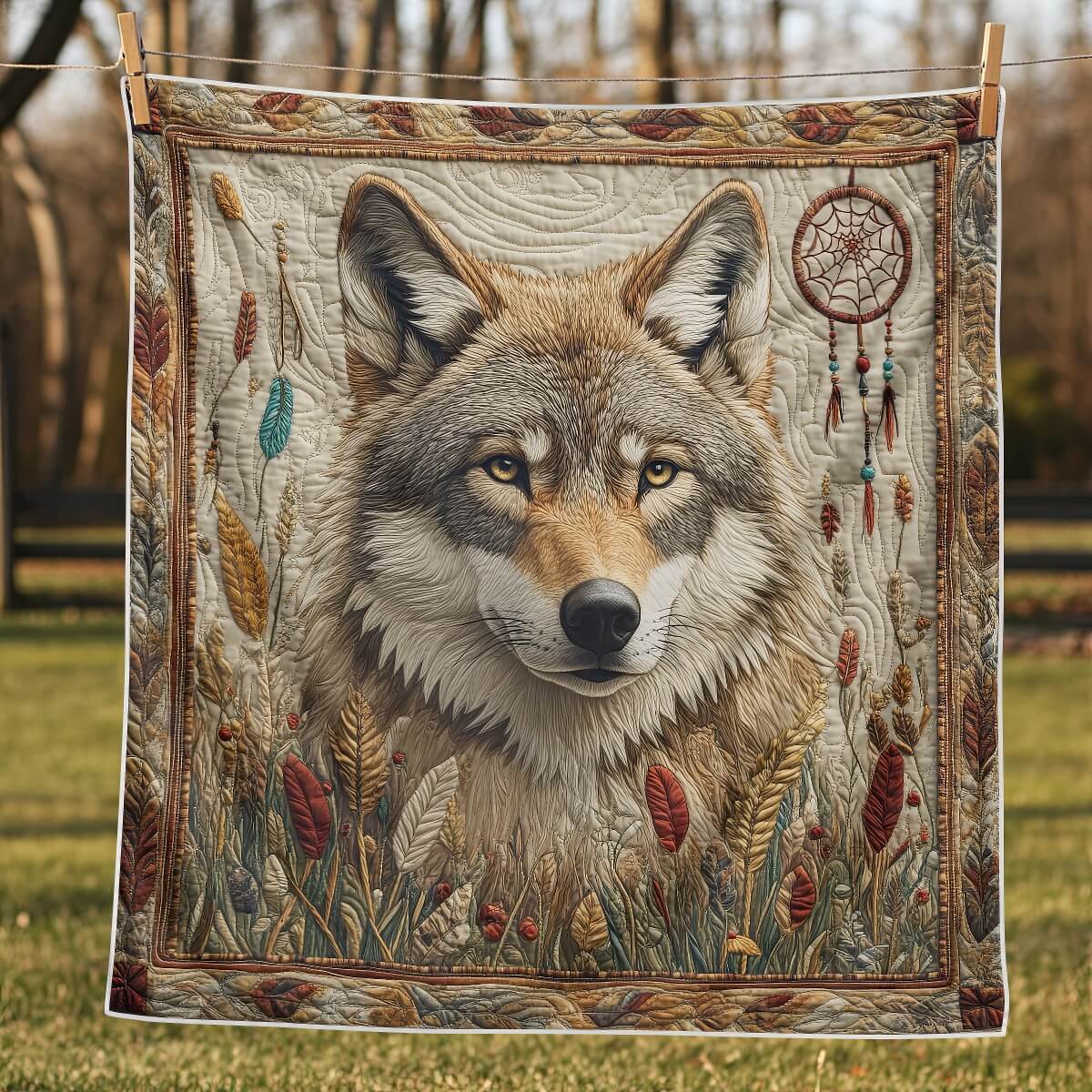 Dreams of The Wolf Blanket - H277 - Premium Blanket