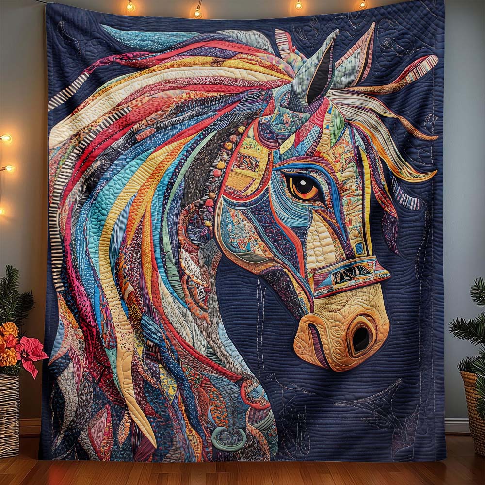 Rainbow Rider Horse Blanket - H301 - Premium Blanket