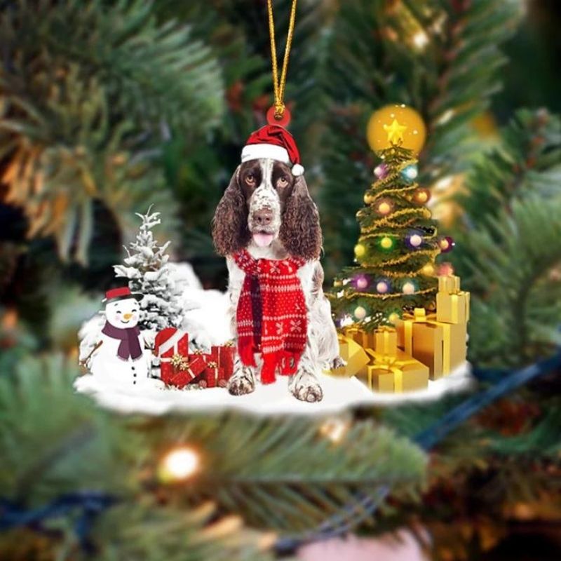 English Springer Spaniel Christmas Ornament SM059