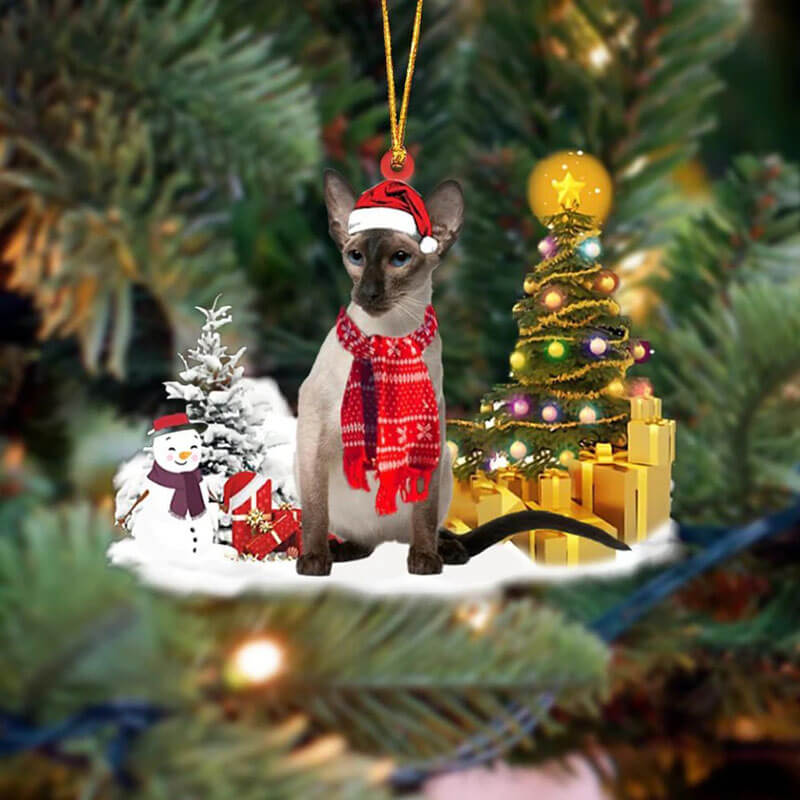 Balinese Cat Christmas Ornament SM195