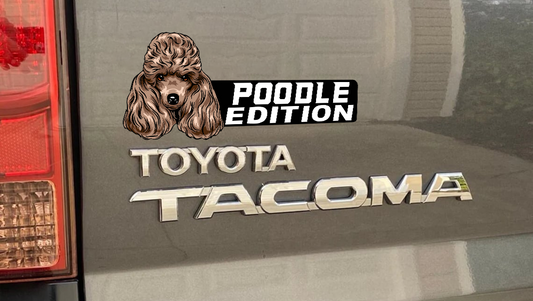 Poodle Car Badge Laser Cutting Car Emblem CE150