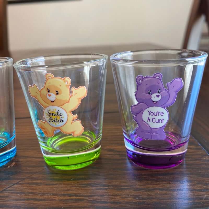 Swear Bears Shot Glasses