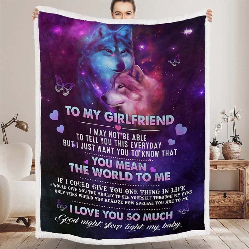 To My Girlfriend - From Boyfriend - A611 - Premium Blanket